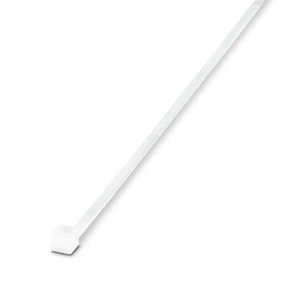 Phoenix Contact Cable Ties, Standard, 160mm x 2.6 mm, Clear Polyamide, Pk-100 [3240736]; 609-999