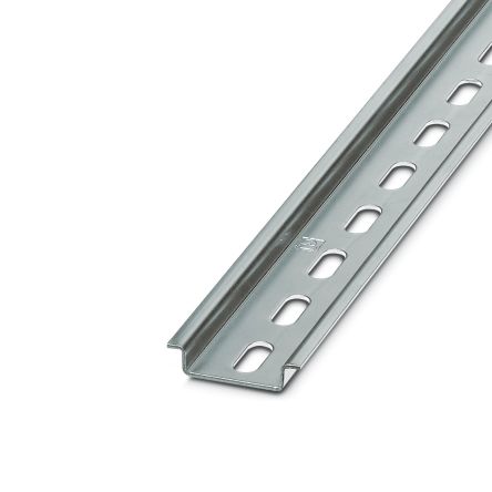 Phoenix Contact Steel Perforated DIN Rail, 2000mm x 35mm x 8mm [1206421]; 610-000