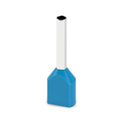 Phoenix Contact Insulated Ferrule, 10mm Pin Length, 1.7mm Pin Diameter, Light Blue [2100009]; 610-007