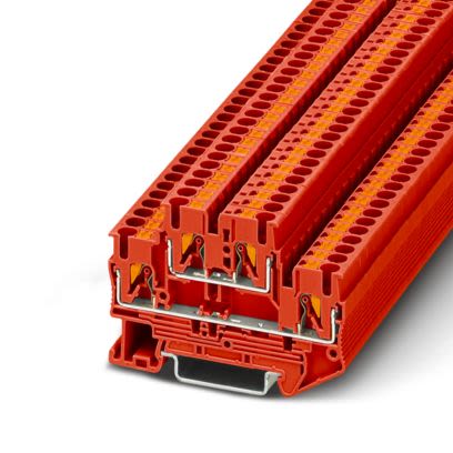Phoenix Contact 1109053 Red, 0.14 → 4mm², 2-Level, Push In Termination [1109053]; 610-016