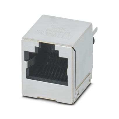Phoenix Contact Female RJ45 Connector, PCB Mount, Through Hole Straight 1 Port 8 -Way [1149872]; 610-021