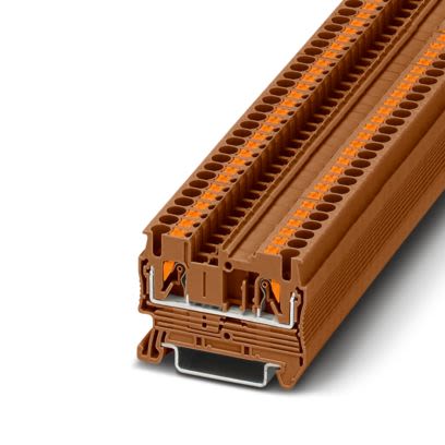 Phoenix Contact 1176299 Brown, 2.5mm², 1-Level, Push In Termination [1176299]; 610-026