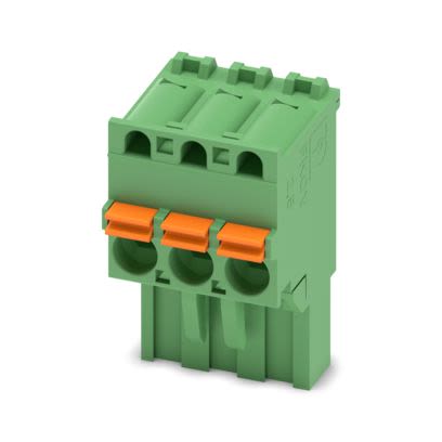 Phoenix Contact PCB Terminal Block, 3-Contact, 5mm Pitch, Push-In, 1-Row, Socket Termination [1909728]; 610-028