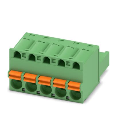 Phoenix Contact PCB Terminal Block, 5-Contact, 5mm Pitch, Push-In, 1-Row, Socket Termination [1910380]; 610-029