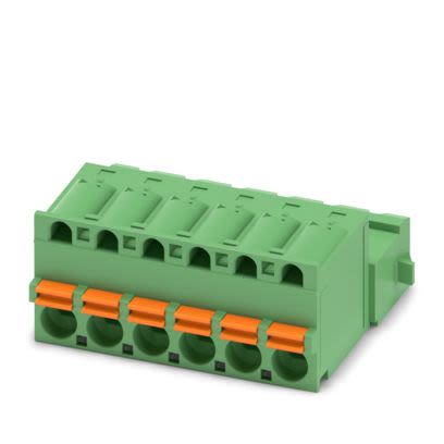 Phoenix Contact PCB Terminal Block, 6-Contact, 5.08mm Pitch, Push-In, 1-Row, Socket Termination [1925906]; 610-040