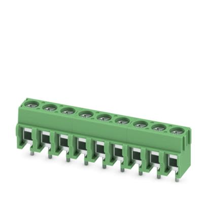 Phoenix Contact PCB Terminal Block, 9-Contact, 5mm Pitch, Wave Soldering, 1-Row, Plug In, Screw Termination [1935239]; 610-044