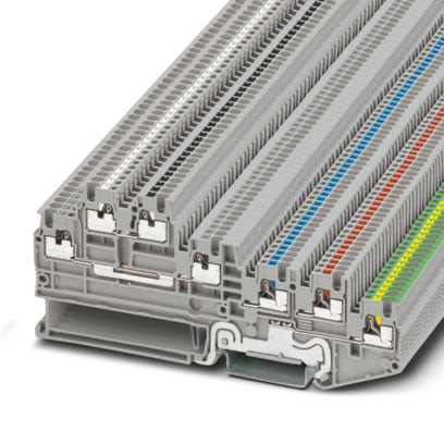 Phoenix Contact 1099906 Grey, 0.14 → 1.5mm², 1-Level, Push In Termination [1099906]; 610-054