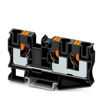 Phoenix Contact 1375410 Black, 10mm², 1-Level, Push In Termination [1375410]; 610-064