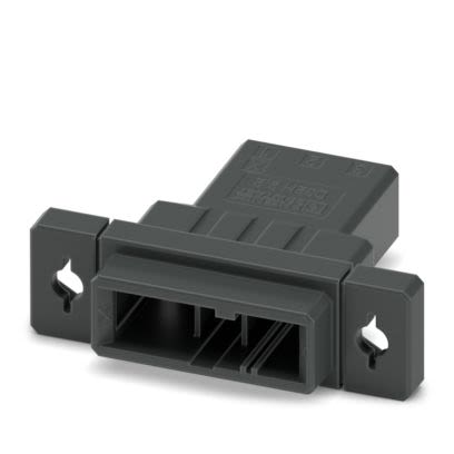 Phoenix Contact, 5.08mm Pitch, 3 Way, , Pluggable Terminal Block, Feed Through Plug, Flange Mount, Snap In Termination, [1376508]; 610-065