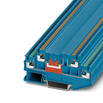 Phoenix Contact 3210357 Blue, 1.5mm², 2-Level, Push In Termination [3210357]; 610-075