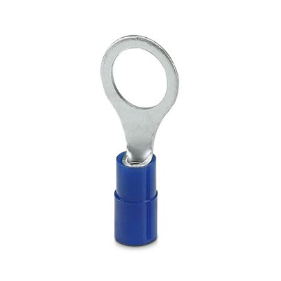 Phoenix Contact Uninsulated Ring Terminal, M8mm Stud Size, Blue [3240026]; 610-077
