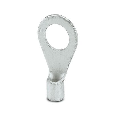 Phoenix Contact Uninsulated Ring Terminal, M8mm Stud Size, Silver [3240086]; 610-087