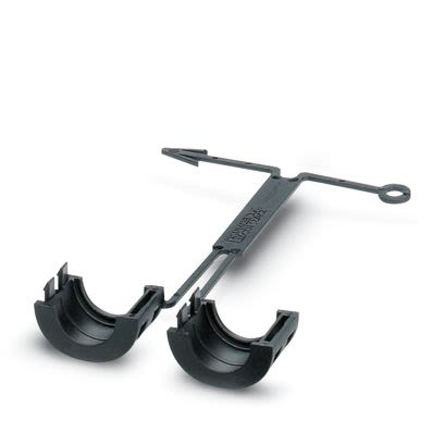 Phoenix Contact Black TPE locking clip, 15mm Max. Bundle [1558991]; 610-103