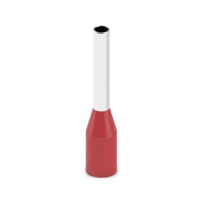 Phoenix Contact Insulated Ferrule, 10mm Pin Length, 1.7mm Pin Diameter, Red [2100071]; 610-127