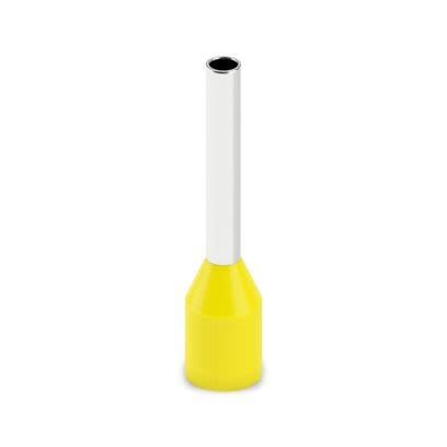 Phoenix Contact Insulated Ferrule, 10mm Pin Length, 1.5mm Pin Diameter, Yellow [2100088]; 610-128