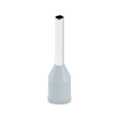 Phoenix Contact Insulated Ferrule, 8mm Pin Length, 1.3mm Pin Diameter, Grey [2100116]; 610-132