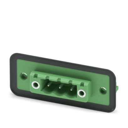 Phoenix Contact, 5.08mm Pitch, 3 Way, , Pluggable Terminal Block, Feed Through Header, Flange Mount, Plug In, Push In [1898994]; 610-137