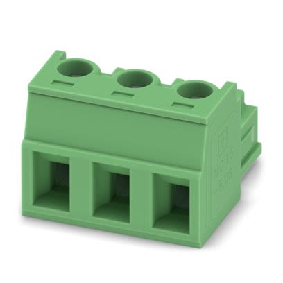 Phoenix Contact PCB Terminal Block, 3-Contact, 5.08mm Pitch, Push-In, 1-Row, Socket Termination [1900785]; 610-140