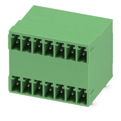 Phoenix Contact Straight Solder PCB Header, 14 Contact(s), 3.81 mm Pitch, 2 Row(s), Shrouded [1843127]; 610-168