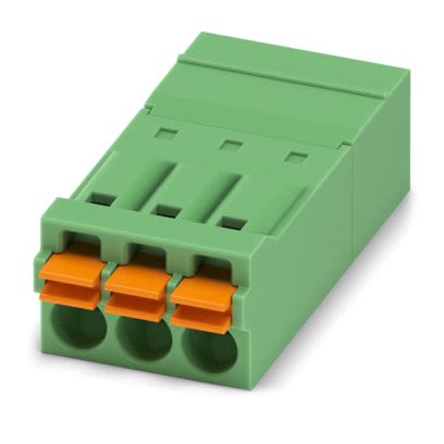 Phoenix Contact PCB Connector, 3-Contact, 3.5mm Pitch, PCB Mount, 1-Row, Push In Spring Termination [1843993]; 610-170