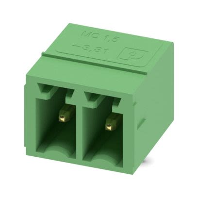 Phoenix Contact Straight Solder PCB Header, 2 Contact(s), 3.81 mm Pitch, 1 Row(s), Shrouded [1851902]; 610-177