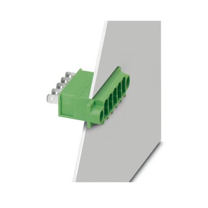Phoenix Contact, 7.62mm Pitch, 3 Way, , Pluggable Terminal Block, Feed Through Header, Direct Mounting, Plug In, Push [1861167]; 610-187