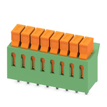 Phoenix Contact PCB Terminal Block, 8-Contact, 3.81mm Pitch, Wave Soldering, 1-Row, PC Terminal Termination [1706235]; 610-258