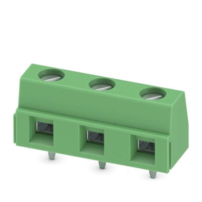 Phoenix Contact PCB Terminal Block, 3-Contact, 7.62mm Pitch, Wave Soldering, 1-Row, Plug In, Screw Termination [1707030]; 610-261