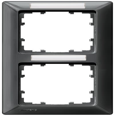 Siemens Carbon Fibre 2 Gang Mounting Plate Thermoplastic Mounting Frame [5TG2552-8]; 610-703