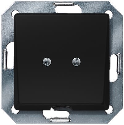 Siemens Black 1 Gang Face Plate Thermoplastic Outlet Plate [5TG2566-0SB]; 610-704