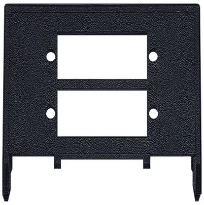 Siemens Black 2 Gang Mounting Plate Thermoplastic Mounting Plate [5TG1915]; 610-746