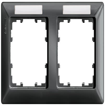 Siemens Carbon Fibre 2 Gang Mounting Plate Thermoplastic Mounting Frame [5TG2552-7]; 610-749