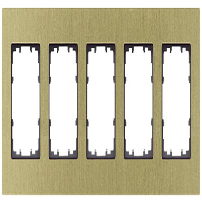 Siemens Yellow 5 Gang Mounting Plate Aluminium Mounting Frame [5TG1125-3]; 610-769