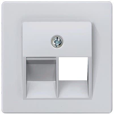 Siemens Aluminium 1 Gang Cover Plate Thermoplastic Cover Plate [5TG1260]; 610-773
