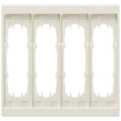 Siemens Off White 4 Gang Mounting Plate Thermoplastic Mounting Frame [5TG1324-1]; 610-775