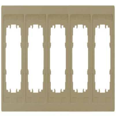 Siemens Gold 5 Gang Mounting Plate Thermoplastic Mounting Frame [5TG1325-0MG]; 610-776