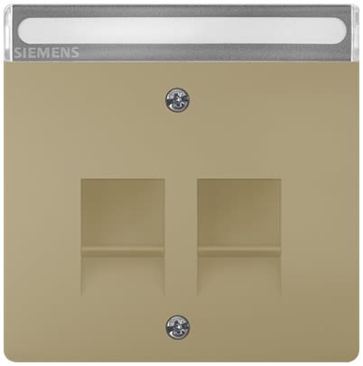 Siemens Gold 1 Gang Cover Plate Thermoplastic Cover Plate [5TG1343-0MG]; 610-782
