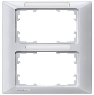 Siemens Aluminium 2 Gang Mounting Plate Thermoplastic Mounting Frame [5TG2552-5]; 610-797