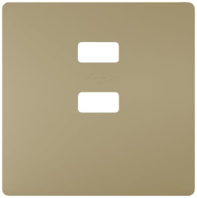 Siemens Gold 1 Gang Cover Plate Thermoplastic Cover Plate [5TG1378-0MG]; 610-822