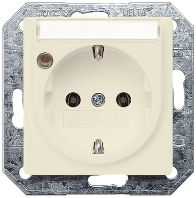 Siemens 5UB15 White Electrical Socket, 16A, Schuko [5UB1561]; 610-832