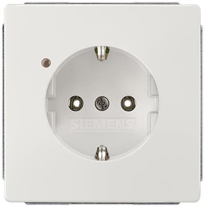 Siemens 5UB18 Green Electrical Socket, 16A, Schuko [5UB1845]; 610-838