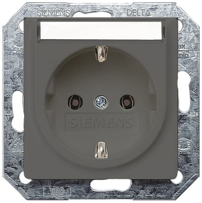 Siemens 5UB19 Electrical Socket, 16A, Schuko [5UB1923]; 610-844