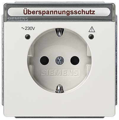 Siemens 5UB1858 Off White Electrical Socket, 16A, Schuko [5UB1858-1]; 610-895