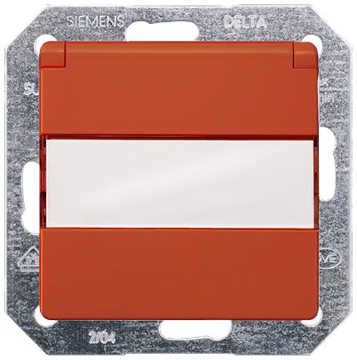 Siemens 5UB1908 Orange Electrical Socket, 16A, Schuko [5UB1914]; 610-897