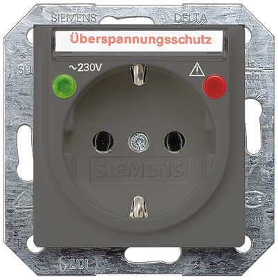 Siemens 5UB19 Electrical Socket, 16A, Schuko [5UB1926]; 610-899