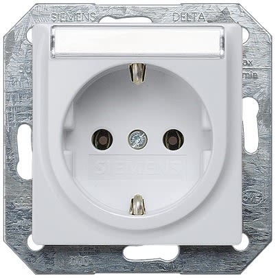 Siemens 5UB19 Electrical Socket, 16A, Schuko [5UB1933]; 610-901