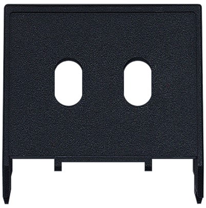 Siemens Black 2 Gang Mounting Plate Thermoplastic Mounting Plate [5TG1913]; 610-908