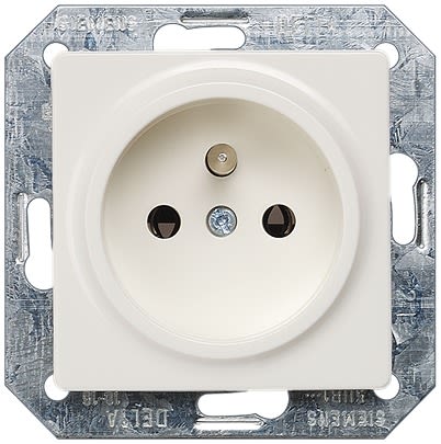 Siemens 5UB13 White 2 Gang Electrical Socket, 2 Poles, 16A, CEE [5UB1350]; 610-924