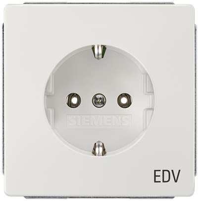 Siemens 5UB18 Off White Electrical Socket, 16A, Schuko [5UB1825-1]; 610-931