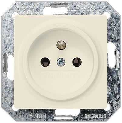 Siemens 5UB13 White 3 Gang Electrical Socket, 3 Poles, 16A, CEE [5UB1348]; 610-967